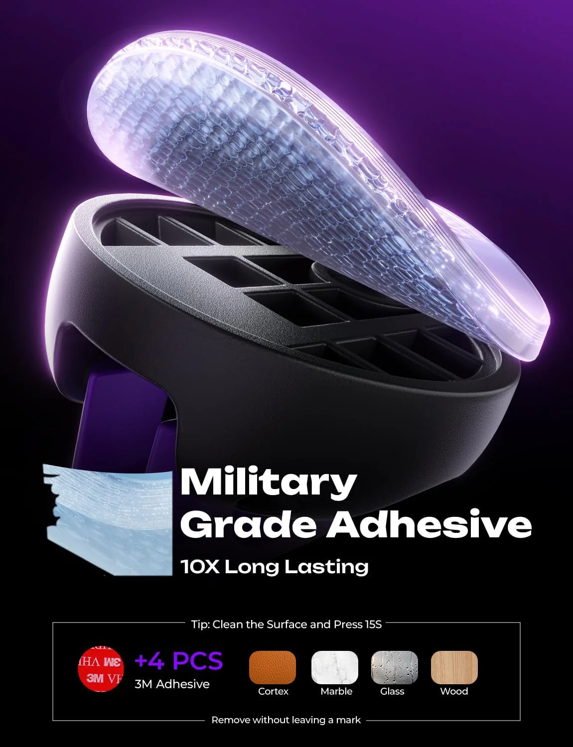 8-Pack Desk Cord Organizers [1S Snap-On] Charging Cable Holder - Image 3