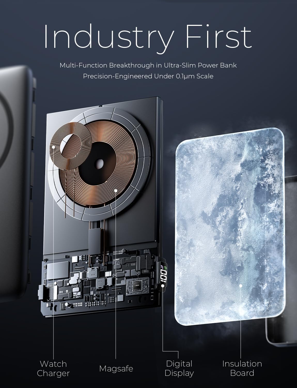 LISEN 0.5'' Ultra Slim 10000mAh MagSafe Power Bank - Image 5