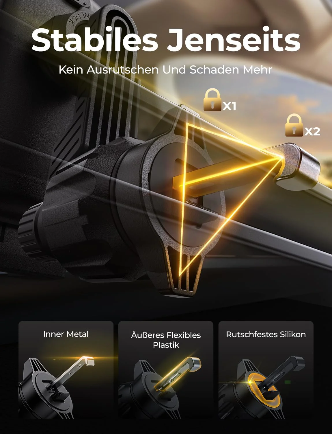 LISEN 15W für Magsafe Handyhalterung Auto mit Ladefunktion - Image 8