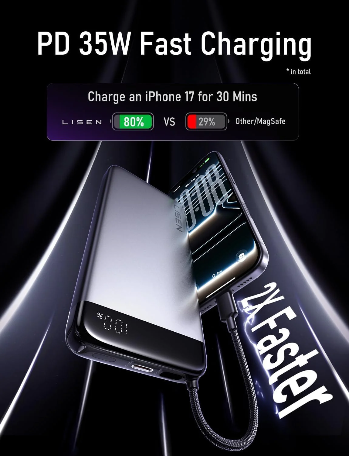 LISEN 20000mAh 22.5W Power Bank - Image 4