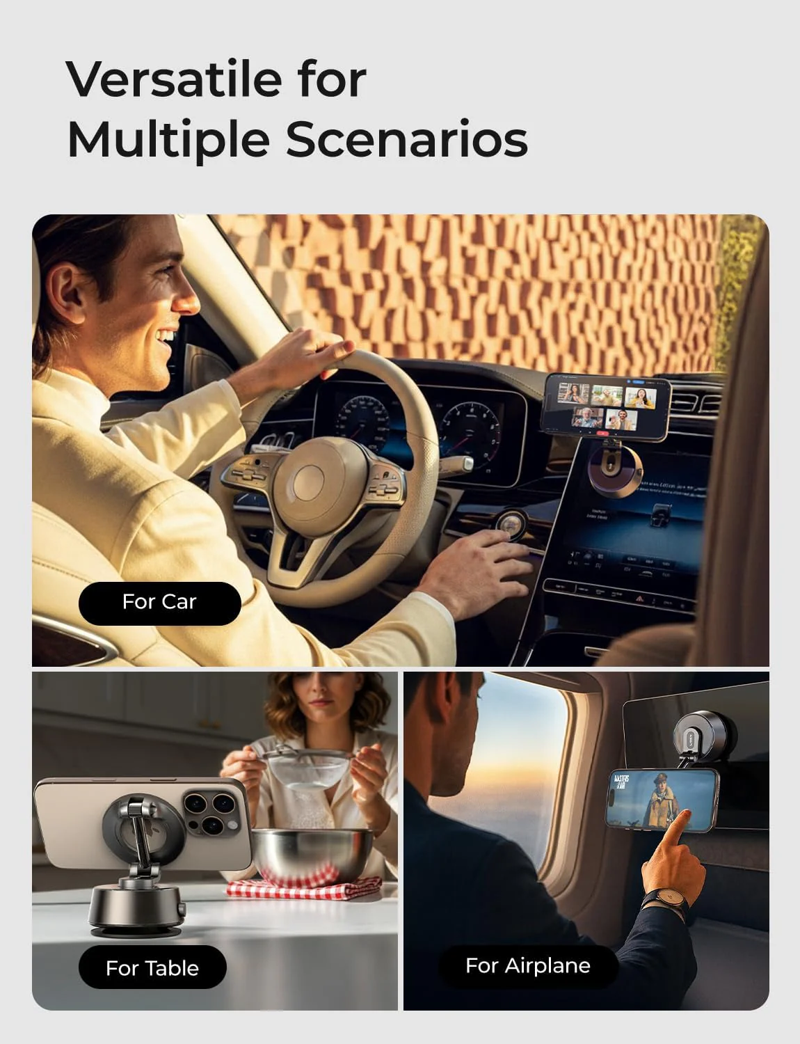 LISEN 2026 Auto Vacuum 3.0 Suction MagSafe Car Mount - Image 10