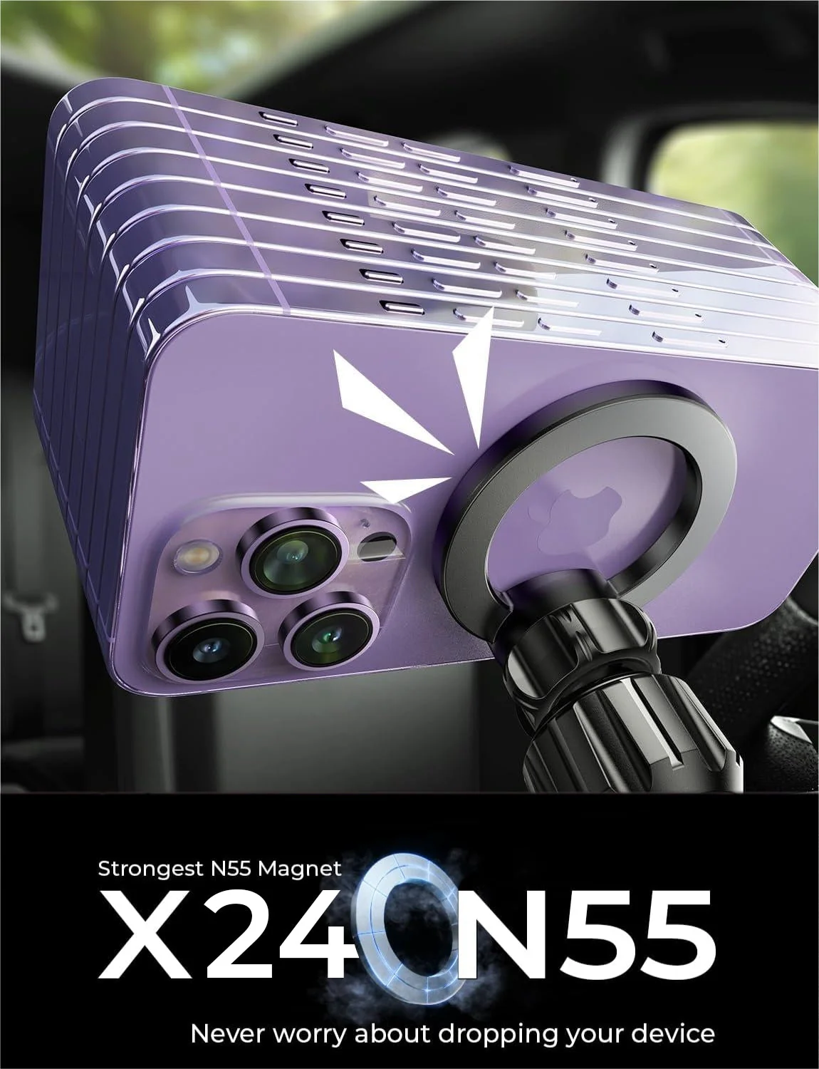 LISEN 2026 Upgrade Ultra Magnetic Air Vent MagSafe Car Mount - Image 3