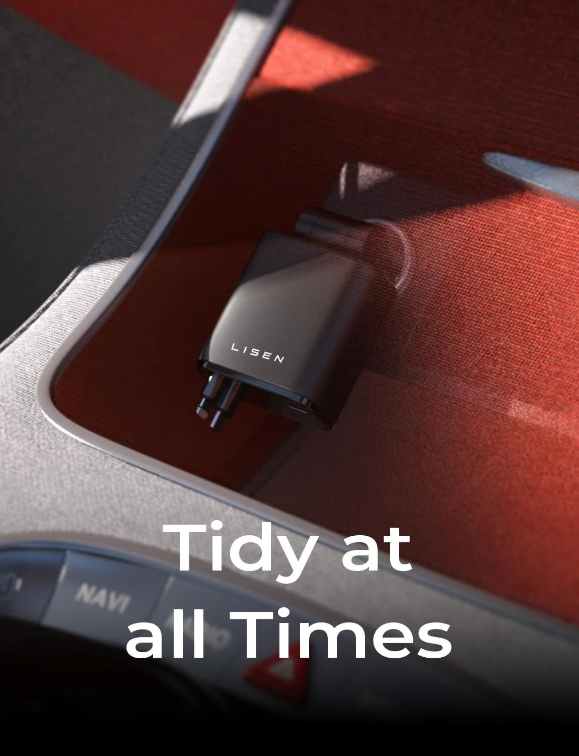 LISEN 4-in-1 69W Retractable Car Charger - Image 9