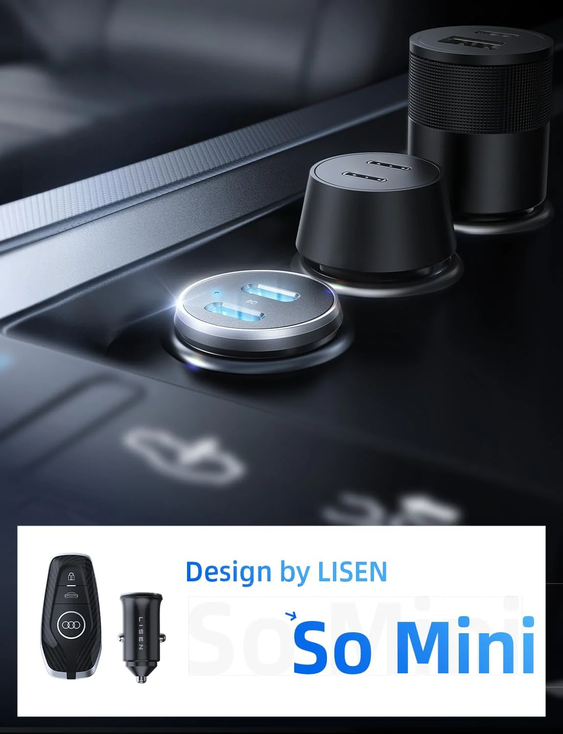 LISEN 90W USB C Car Charger Fast Charging for iPhone 17 - Image 9