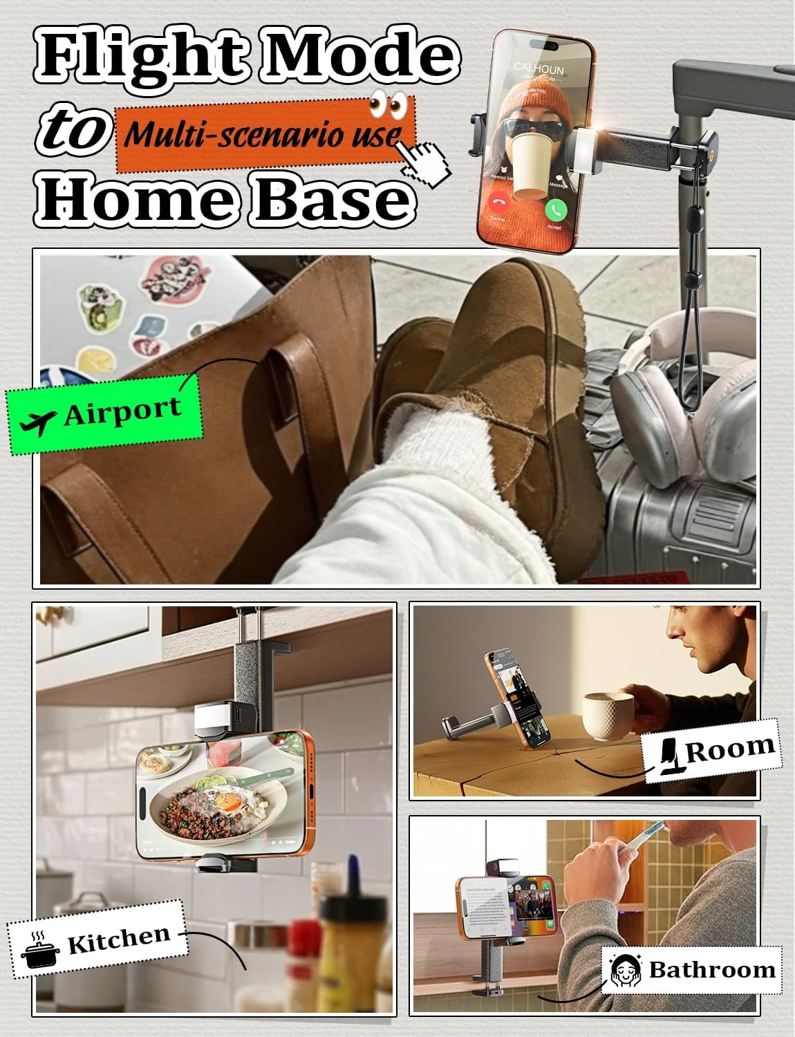 LISEN LED Travel Phone Holder Mount - Image 7