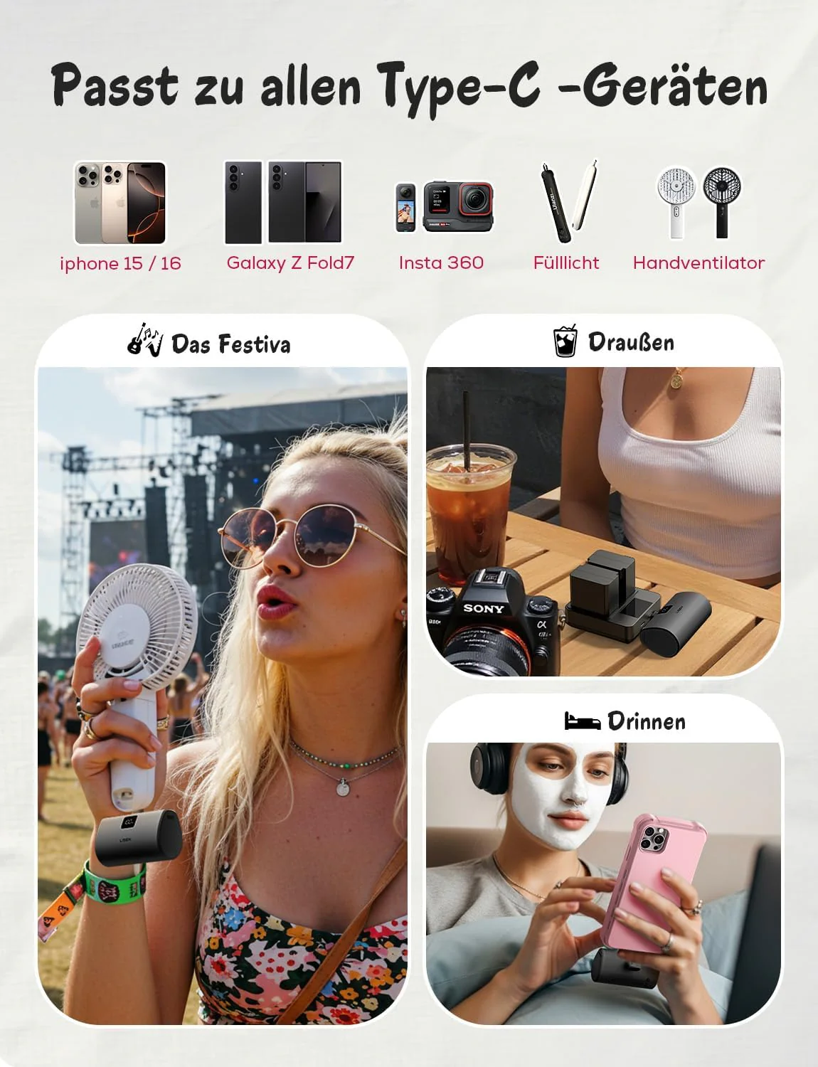 LISEN Mini Cargador Portátil para iPhone - Image 4