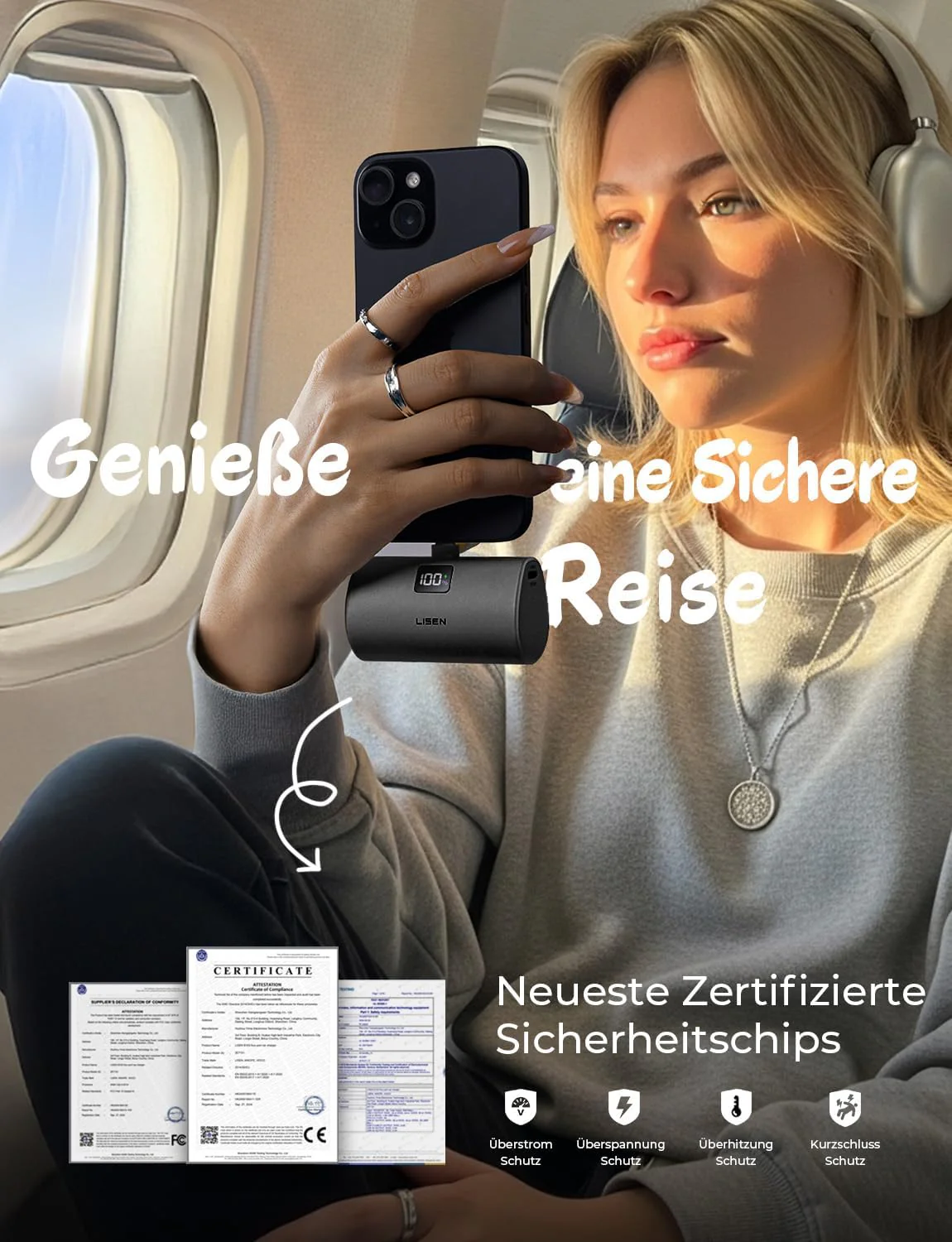 LISEN Mini Cargador Portátil para iPhone - Image 6