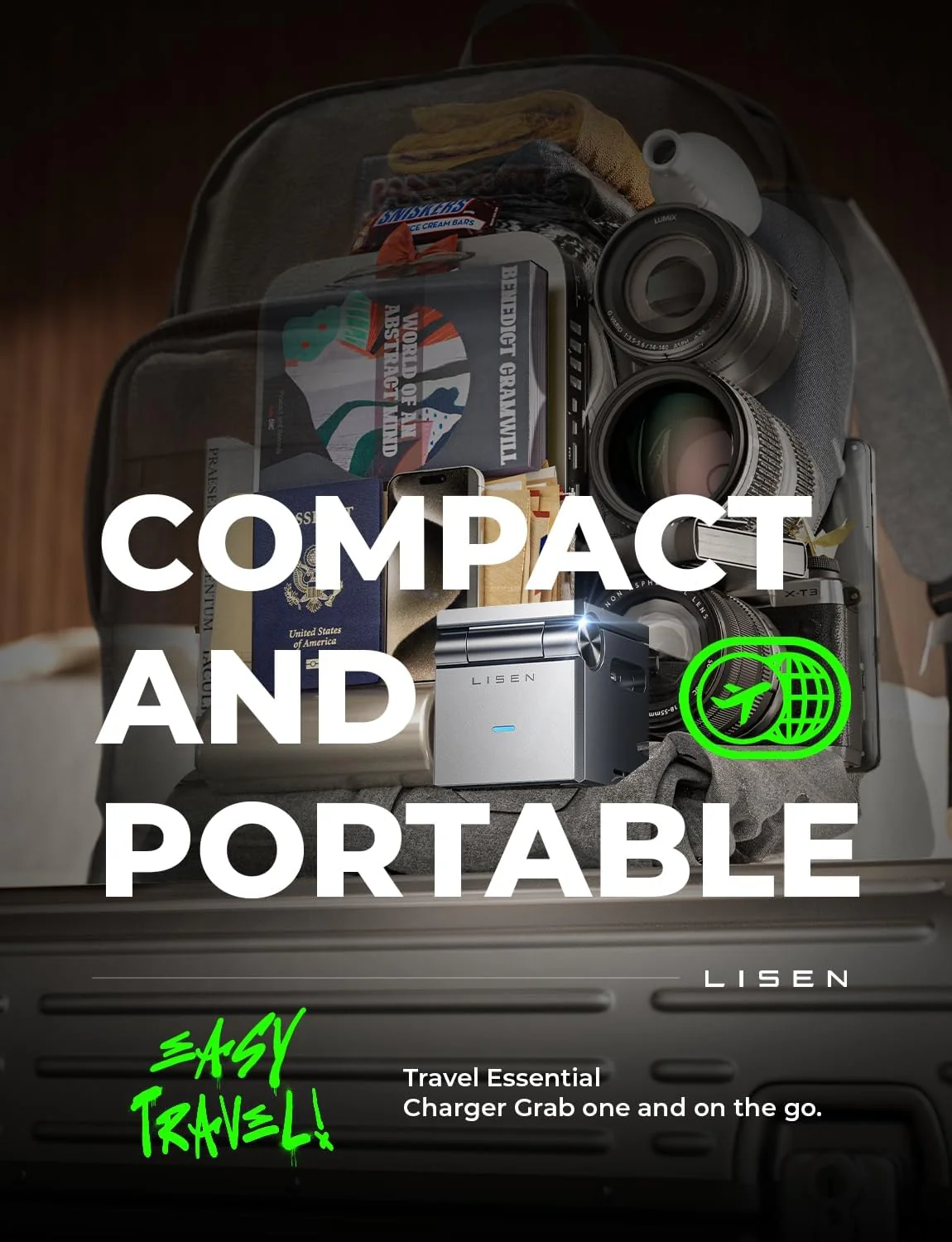 LISEN Qi2 3-in-1 MagSafe Foldable Charging Station - Image 6