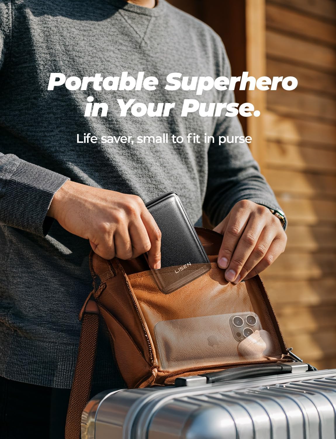 LISEN Qi2 Fast Charging Portable MagSafe Power Bank - Image 4