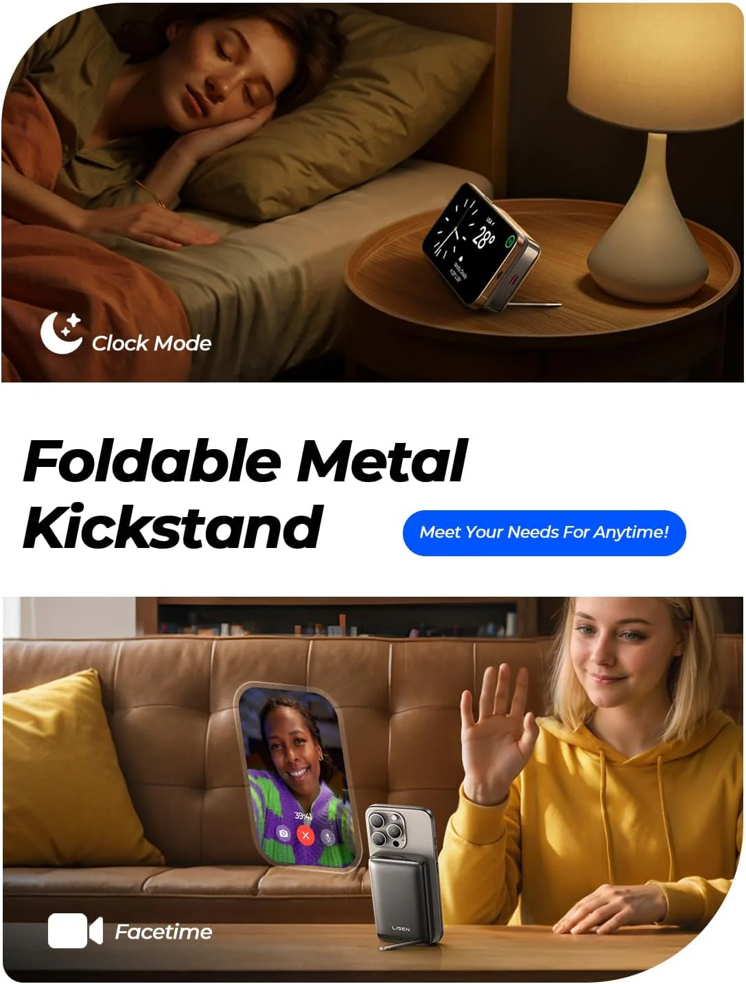 LISEN Qi2 Fast Charging Portable MagSafe Power Bank - Image 5