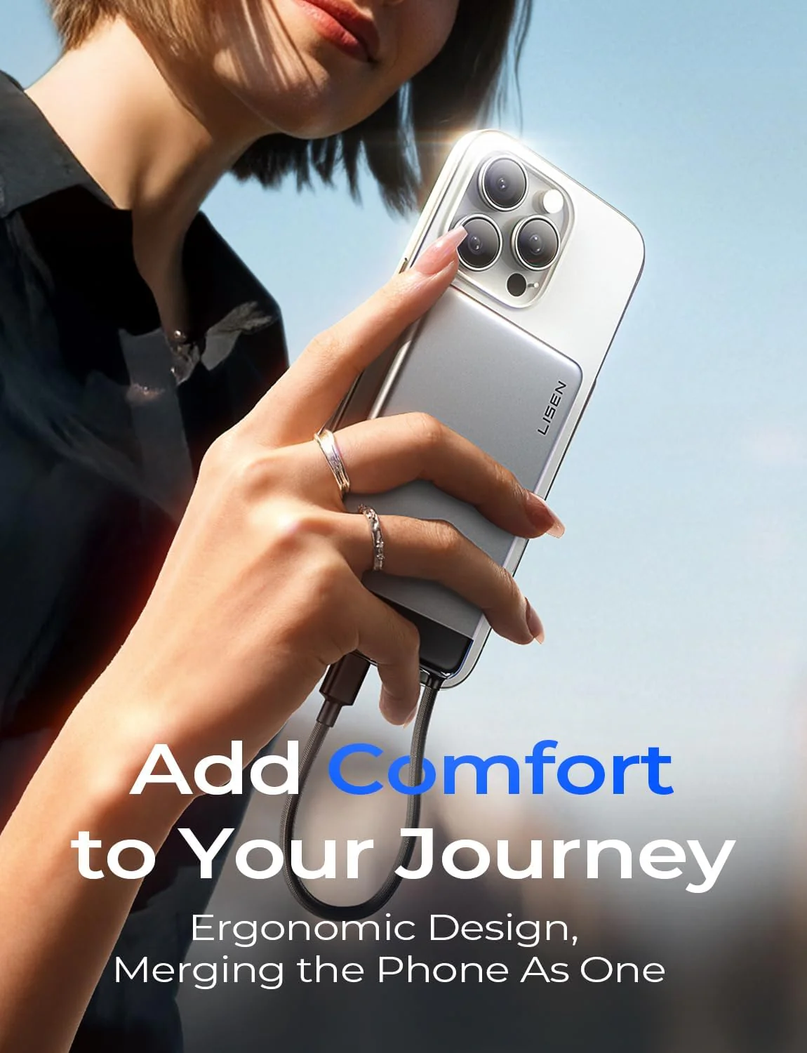 LISEN 0.5" Ultra Slim Power Bank 10000mAh - Image 4