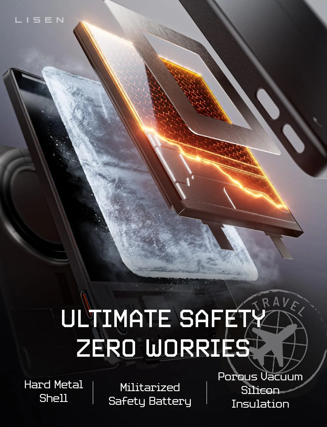 LISEN Ultra-Slim 0.2'' Charge Card Phone Charger - Image 6