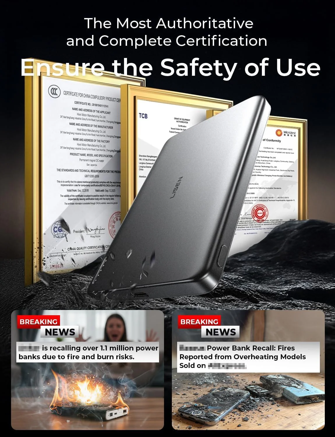 LISEN Ultra Slim 5000mAh Qi2 15w MagSafe Power Bank - Image 7