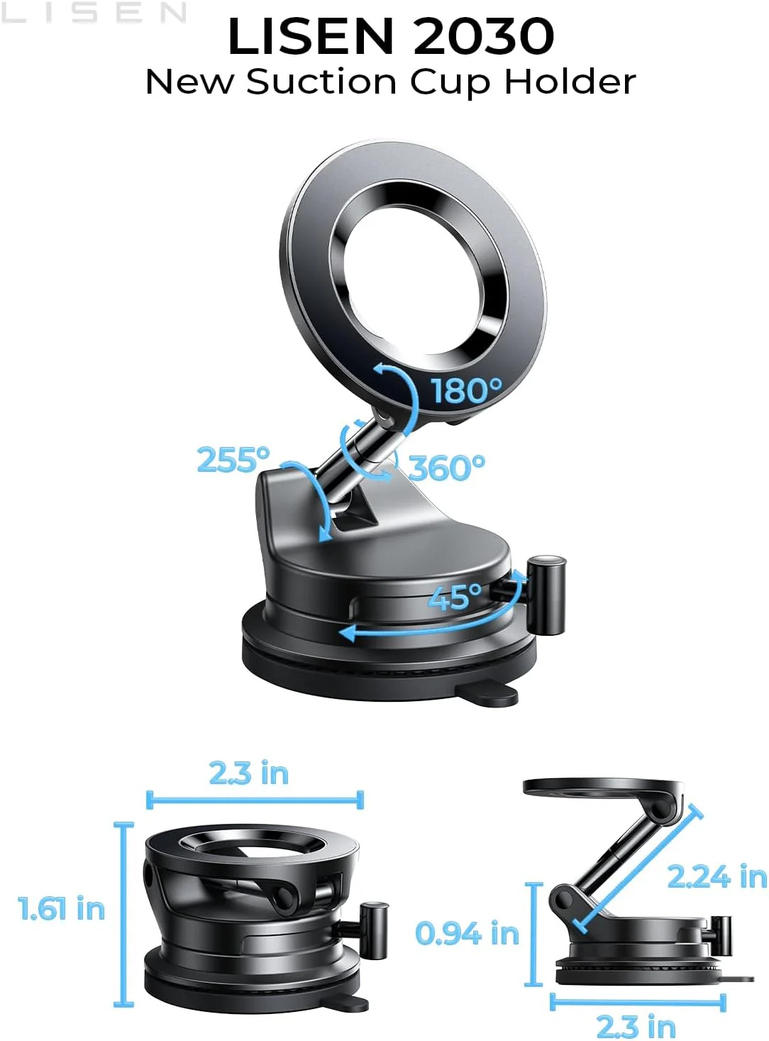 LISEN for Magsafe Car Mount, Magnetic Phone Holders for Your Car - Image 8